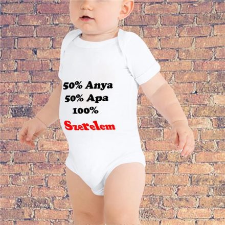 50% Anya 50% Apa 100% Szerelem Baby Body