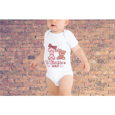 First Valentine's day -kislány - baby body
