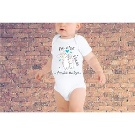 Az első közös anyák napja - nyuszi fiú -baby body