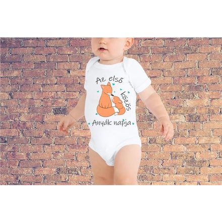 Az első közös anyák napja - róka fiú -baby body