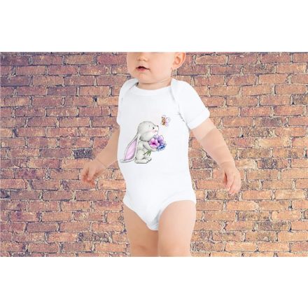 Nyuszi pillangóval- baby body