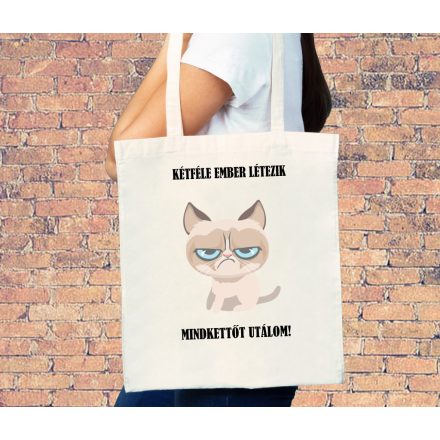 Kétféle ember létezik mindkettőt utálom - vászontáska