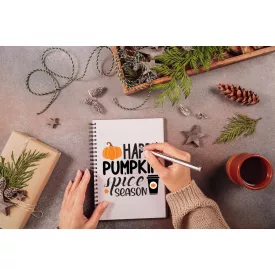 Happy pumpkin spice season -tök-füzet