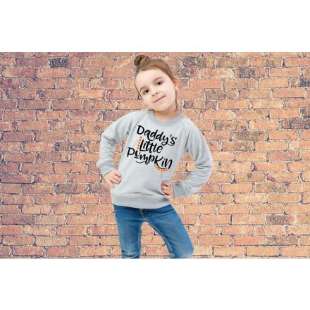 Daddy's little pumpkin -gyerek pulóver