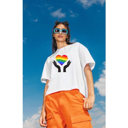 Pride heart -Női over size póló