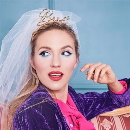 Fejdísz - Bride fátyollal
